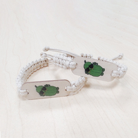 Bracelet intelligent tissé en bois RFID NFC, écologique et réglable, pour contrôle d'accès événementiel, vente en gros fabricant
