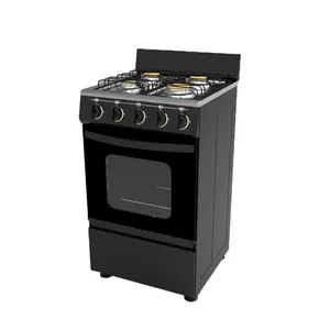 blue flame gas stove kitchen equipment electric combination cooker black colour