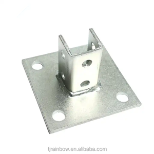 อุปกรณ์เสริมฐานเสาเหล็กชุบสังกะสีแบบเชื่อมปั๊มขึ้นรูปตามสั่ง - Product Image 6