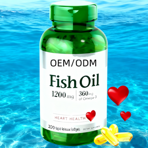 Personnalisation d'usine OEM Huile de poisson Oméga-3 Complément alimentaire 1200mg Extrait d'huile de poisson biologique premium Gélules molles Oméga-3 <span class=keywords><strong>EPA</strong></span> <span class=keywords><strong>DHA</strong></span> - Product Image 2