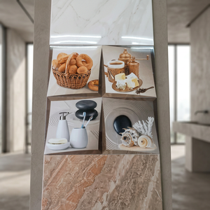 กระเบื้องบุผนังเซรามิกคุณภาพสูงขนาด 300x600 มม. สำหรับห้องนอน ห้องน้ำ ห้องครัว กระเบื้องพอร์ซเลนเคลือบเงาดิจิตอลขนาด 30x60 ซม. - Product Image 3