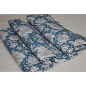 Modern-Inspired Botanical Hand Block Print 100% Cotton Sustainable Fabric India Boho Clothing Fabric Artisan Made <b>Kaftan</b> - Product Image 1