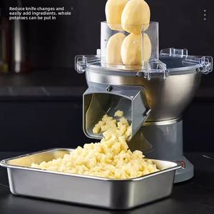 Cortador de Verduras Multifunción para Cocina: Cubos de Rábano, Granulador de <span class=keywords><strong>Cebolla</strong></span>, Rebanador de Patatas, Tiras de Mango, Picador Comercial para Cantina - Product Image 2