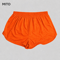 MITO Pantalones Cortos Deportivos Transpirables para Hombre, Modelo Ranger/Silkie, con Estampado de Mapa de Líneas de Contorno, Cintura Elástica y Aberturas Laterales