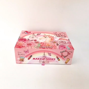 Kit de maquillage et de bijoux pour jeu d'imitation, perles DIY, jouets de princesse, cosmétiques lavables, miroir, ensemble de maquillage pour filles - Product Image 4