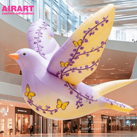 Décoration de scène, pigeon gonflable volant, ballon oiseau pour la décoration de fête à thème