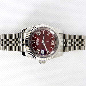 Reloj de Pulsera Mecánico de Diseño de Alta Gama para Hombre, 18 mm de Ancho, Cristal de Zafiro, Correa Morada, Automático - Product Image 2