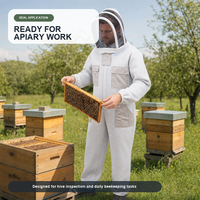 Combinaison d'apiculteur respirante en maille 3D avec capuche de protection, combinaison intégrale pour travaux d'apiculture