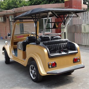Voiture électrique vintage 6 places pour excursions touristiques avec toit ouvrant - Product Image 2