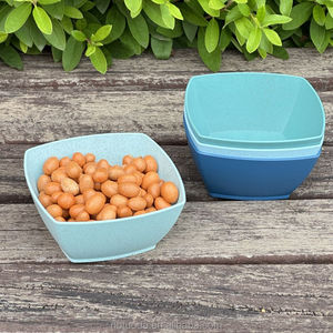 24 once di paglia di grano ciotola di plastica per alimenti all'aperto ciotole per feste Set di ciotole per zuppa di insalata di frutta - Product Image 4