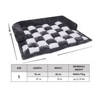 Canapé-lit pour chien et chat, moderne, luxueux, fait main, cousu, écologique, en peluche, confortable, amovible et lavable, vente en gros