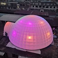 Tente commerciale Offre Spéciale personnalisée gonflable avec lumières LED, barre d'igloo géant, tente dôme gonflable publicitaire