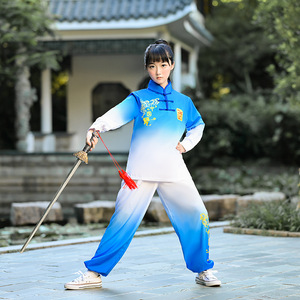 Costume d'entraînement sportif pour étudiants de l'école de Tai pour adultes Nese <span class=keywords><strong>Kung</strong></span> Fu à manches longues - Product Image 3