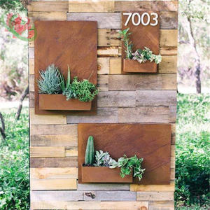 Jardinière décorative en métal pour <span class=keywords><strong>lit</strong></span> <span class=keywords><strong>de</strong></span> <span class=keywords><strong>jardin</strong></span> surélevé bon marché jardinière extérieure personnalisée grand pot <span class=keywords><strong>de</strong></span> fleurs antirouille - Product Image 6