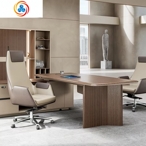 Escritorio Ejecutivo Moderno de Lujo en Forma de L, Ecológico, para CEO, con Cajón - Marca GOJO - Product Image 1