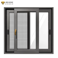 Ventanas Corredizas de Aluminio Directas de Fábrica, Ventanas Corredizas Resistentes a Impactos de Huracanes, Ventana Corrediza Panorámica de Vidrio OEM/ODM