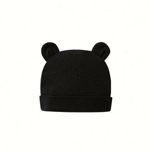 Gorro de Algodón de Doble Capa de Color Sólido para Bebés, Gorro de Recién Nacido para Niños de 0 a 1 Año - Product Image 5