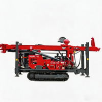 Foreuse carottière diesel portable et robuste avec engrenages et pompe, mobilité sur chenilles pour les essais de fondations et l'exploration minière