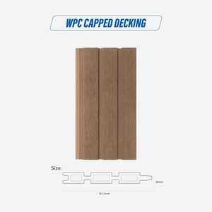 柱子设计墙壁凹槽漂亮工厂供应木塑马围栏隐私围栏复合木塑围栏面板 - Product Image 4