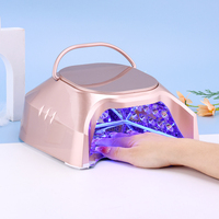 Lampe à ongles UV LED rechargeable sans fil professionnelle 86W, robuste, pour usage en salon, avec intérieur finition miroir