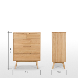 Best Seller Wooden Bedside Multi-<strong>drawer</strong> Wood <strong>Chest</strong> <strong>of</strong> <strong>Drawers</strong> <strong>3</strong> <strong>Drawer</strong> Cabinet - Product Image 3