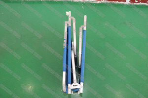 Letto campeggio esterno in lega di alluminio portatile luce blu letto campeggio QX - Product Image 4