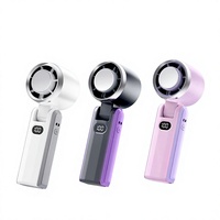 Ventilateur portable haute vitesse Zowie ALA-102, style rétro, alimenté par USB, contrôle de vitesse progressif, affichage numérique