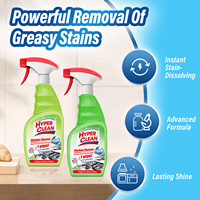 Dégraissant multi-usages Hyperclean pour taches d'huile tenaces, nettoyant liquide en mousse, parfum citron vert rafraîchissant, 550 ml