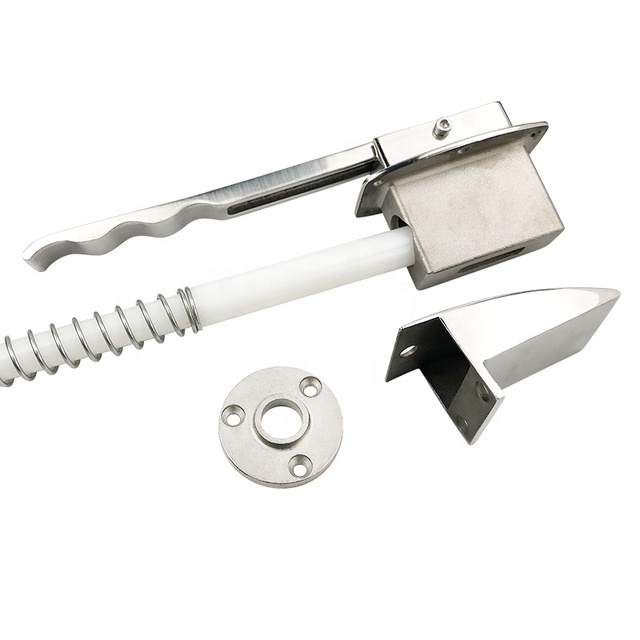 Industrial Silver Cold Room Sliding Door Accessories Stainless Steel Inner Door Open Handle Set