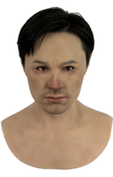 Masque de simulation de visage humain professionnel, effet peau ultra réaliste, couvre-tête entièrement en silicone, masque en silicone réaliste pour performance