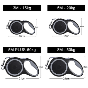 <span class=keywords><strong>Collar</strong></span> de ruleta retráctil para perro de 3m, 5m, 8m, 50kg, accesorios para perros pequeños y grandes, ajustable, duradero, para caminar, senderismo, cuerda de Bulldog - Product Image 4