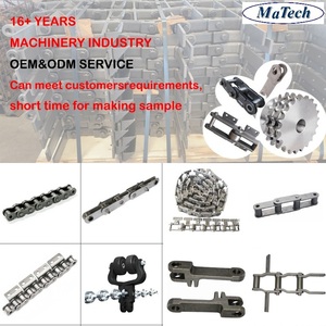 Cadena de Rodillos Transportadores Industriales de Alta Resistencia y Servicio Pesado de Fábrica China, Cadena de Eslabones Galvanizados C2082H con Accesorios - Product Image 4