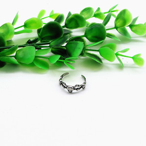 yunnique Open <b>Skull</b> <b>Ring</b> Stainless Steel Retro Skeleton Design Fashion Jewelry Gift - Product Image 4