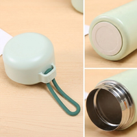Bouteille d'eau isotherme portable 10oz 14oz en acier inoxydable 304 à double paroi, pour boissons chaudes et froides, petit gobelet avec poignée pour l'extérieur