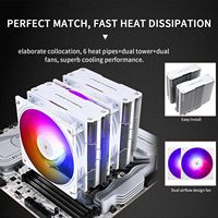Thermalright PA120 ARGB White V3 CPU Ventilateurs d'air avec dissipateur de chaleur à base de cuivre supérieur pour processeur