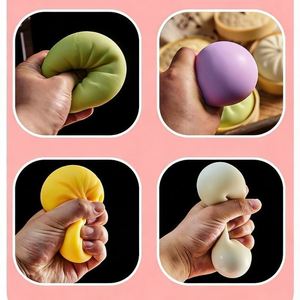 Juguete de Peluche Antiestrés de Simulación, Suave y Blandito, Pelota Antiestrés Tipo Dumpling, Modelo "Mie Mie Le" - Product Image 6