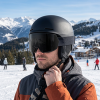 Masque de ski premium pour adulte, anti-rayures, grande vision, double lentille, protection UV400, fixation magnétique à changement rapide, compatible casque