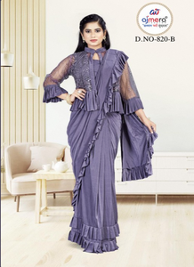 Saris Prêts à Porter de Haute Qualité, Collection Tendance de Créateurs, Vente en Gros, Séchage Rapide, Protection Solaire, Idéal Toutes Saisons - Product Image 5
