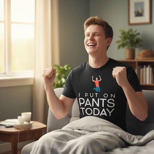 Hoy me puse pantalones, camiseta para celebrar los objetivos logrados sin esfuerzo - Product Image 3