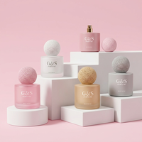 Vente en gros de flacons de parfum en verre vides personnalisés de 50 ml et 100 ml, bouchon rond, emballage de parfum de luxe