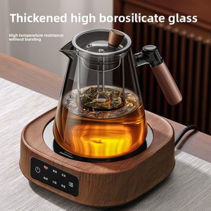 1100ml Moon White Glass Teapot Chá Eagle Chaleira em forma de bico com infusor Pote de chá resistente para chaleira doméstica - Product Image 6