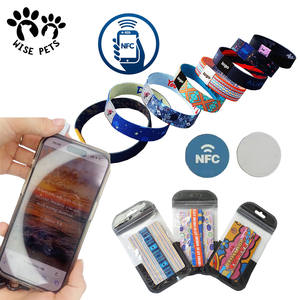 Yeni tasarımlar özel Polyester streç bilek bandı Pulsera Elastica dokuma etiket kumaşı süblimasyon baskı olay elastik bileklik - Product Image 5