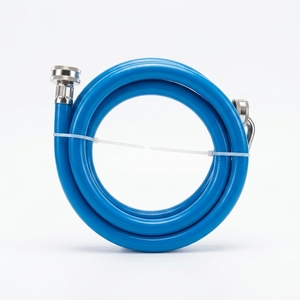 Tuyaux <span class=keywords><strong>de</strong></span> <span class=keywords><strong>machine</strong></span> à <span class=keywords><strong>laver</strong></span> flexibles et durables en PVC KLOE8266-06 3/4" FGH X 3/4" GHT, approuvés CUPC et NSF, pour le marché américain et canadien, garantie 5 ans - Product Image 1