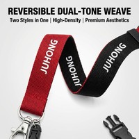 Porte-carte d'identité avec boucle YKK Duraflex, cordon personnalisé, cordon de marque, cordon personnalisé