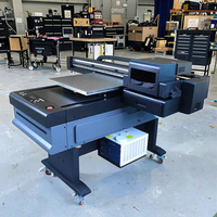 Printer DTF UV 6090 dengan Platform penyedot dan sistem 6 warna untuk batu plastik kaca logam akrilik