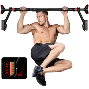 Upper Body Workout Safe Locking Home Doorway Chin Up Bar No Screw Installation pull up bar safe support