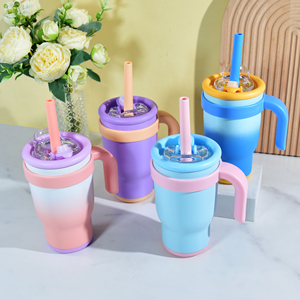Gourde isotherme pour l'école, 14 <span class=keywords><strong>oz</strong></span>, avec poignée latérale, bouteille d'eau isolée avec paille et couvercle <span class=keywords><strong>2</strong></span> en <span class=keywords><strong>1</strong></span> - Product Image 6