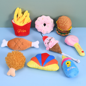 Giocattoli all'ingrosso di peluche per animali domestici frutta verdura cane squittio giocattoli piccolo cane da masticare giocando - Product Image 2
