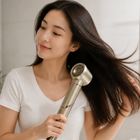 Sèche-cheveux professionnel 7-en-1 multifonction 1400W avec moteur BLDC haute vitesse