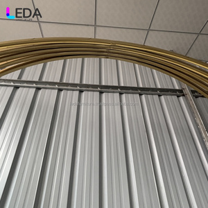 LEDA 2025 Best Seller Eventos DE BODA Banquete Gran mesa redonda de cena industrial Mesa de acero inoxidable dorada - Product Image 3